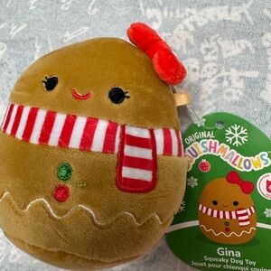 Squishmallows Festive Plush - Brown and Red